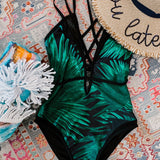 The Palms Printed One Piece Cutout Swim