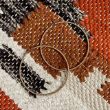 Shimmery Gold Rope Hoop