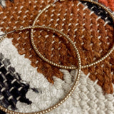 Shimmery Gold Rope Hoop