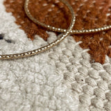 Shimmery Gold Rope Hoop