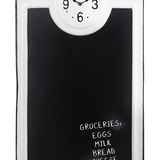 B&W Chalkboard w/ Clock