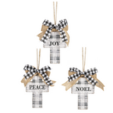 Plaid Print Cross