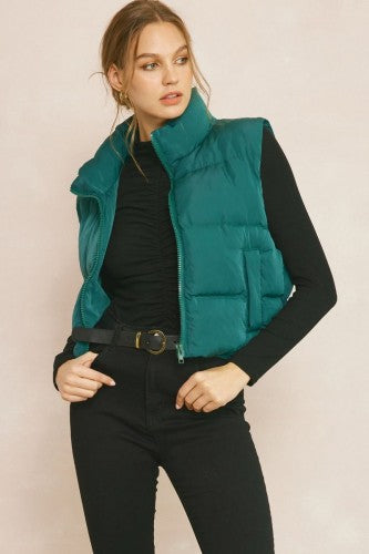 Hunter green hotsell puffer vest