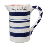 Small Blue & White Pitcher