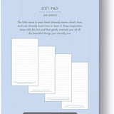 You Already Are List Pad