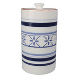 Blue & White Ceramic Cookie Jar