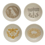 3" Round Stoneware Plate