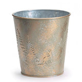 4" Gold Deer in Woods Pot Cover