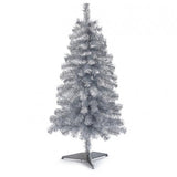 4' Silver Tinsel Tree