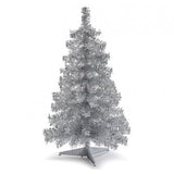 3' Silver Tinsel Tree