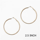 Worn Hoop Earring 2.5"
