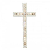 Large Beaded Wood Cross