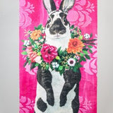 Rabbit With Wreath | Paper Art 20x46"