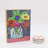 Dark Floral Vase Sign | 6x8"