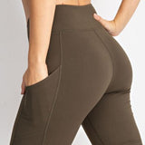 Olive Butter Soft Bike Short with Side Pocket