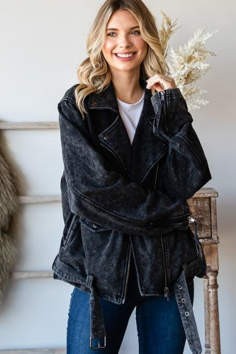 Terry best sale moto jacket