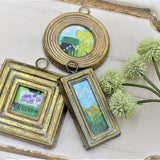 Framed Abstract Floral Minis - Set of 3