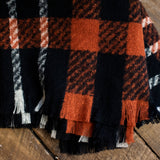 Black Orange & White Scarf