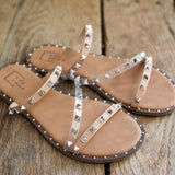 Nude Angle Strap Sandal