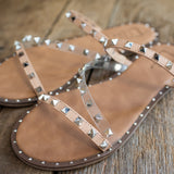 Nude Angle Strap Sandal