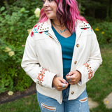 Fitted V Neck L/S Top