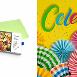 Mailable Greeting Card Wooden Puzzle: Celebrate