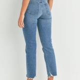 High Rise Vintage Straight | Mid Wash