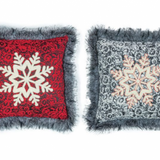 Cozy Snowflake Pillow