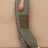 Shadow Green Jogger with Crochet Utility Pocket