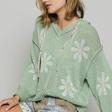 Daisy Daze Lighweight Woven Pullover