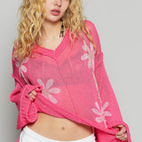 Daisy Daze Lighweight Woven Pullover