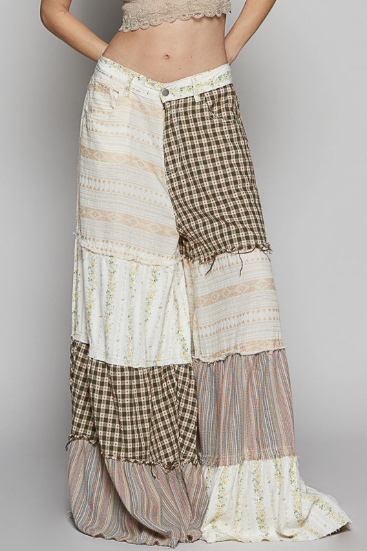 Patchwork Flow Palazzo Pant