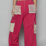 Pink Punch Jogger with Contrast Pocket Detail