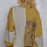 Olive Stripe + Camo Mix Jacket
