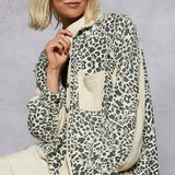 Cream Thermal + Leo Mix Shacket