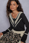 A Little Crochet Lace Accent Long Sleeve