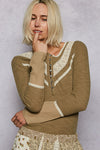 A Little Crochet Lace Accent Long Sleeve