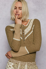 A Little Crochet Lace Accent Long Sleeve