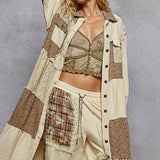 Harvest Haze Tiered Floral Mix Duster