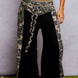 Black + Camo Waffle Lounge Pant