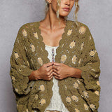 Olive + Almond Grannie Crochet Cardigan
