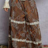 Choco Falling For You Tiered Pant