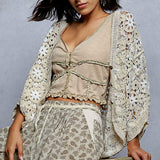 Natural Neutrals Flower Child Crochet Cardigan