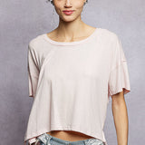 Relax Fit Basic Oversize Tee Patch Back