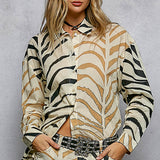 Cream Zebra Multi Shirt