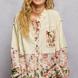 Pretty Peony Flutter Hem Jacket
