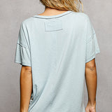 Relax Fit Basic Oversize Tee Patch Back