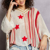 Straight Up Star Crochet Pullover  | Market Live