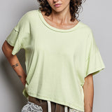 Relax Fit Basic Oversize Tee Patch Back