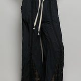 Black Just For Frills Crochet Pant